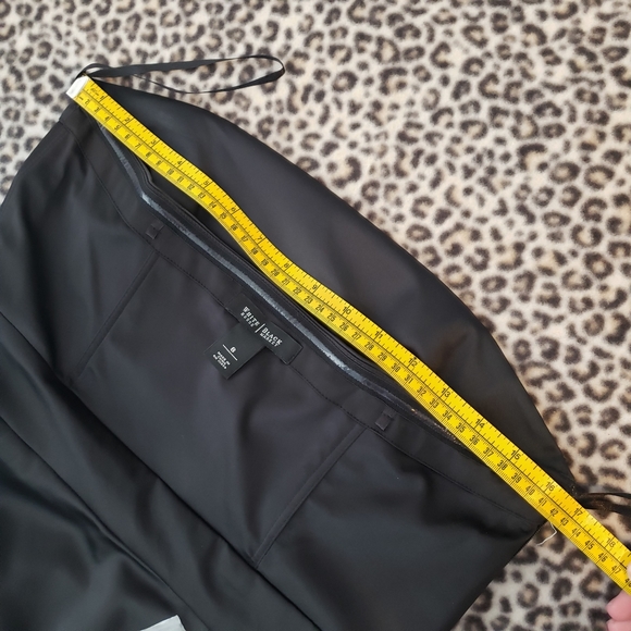 WHBM Black Satin Strapless Lined Tiered Ruffle Mini Dress, Size 8, EUC - Picture 15 of 16